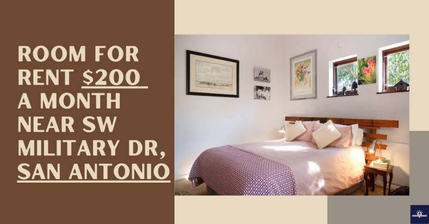 Room for Rent $200 a Month Near SW Military Dr, San Antonio