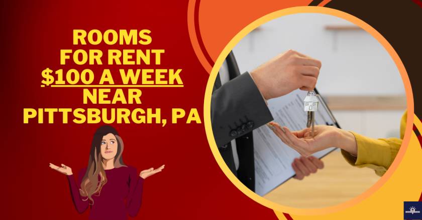 Rooms for Rent $100 a Week Near Pittsburgh, PA