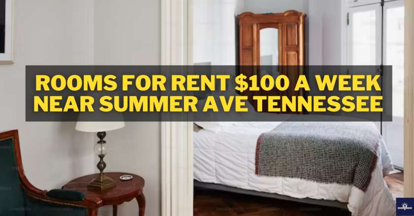 Rooms for Rent $100 a Week Near Summer Ave Tennessee